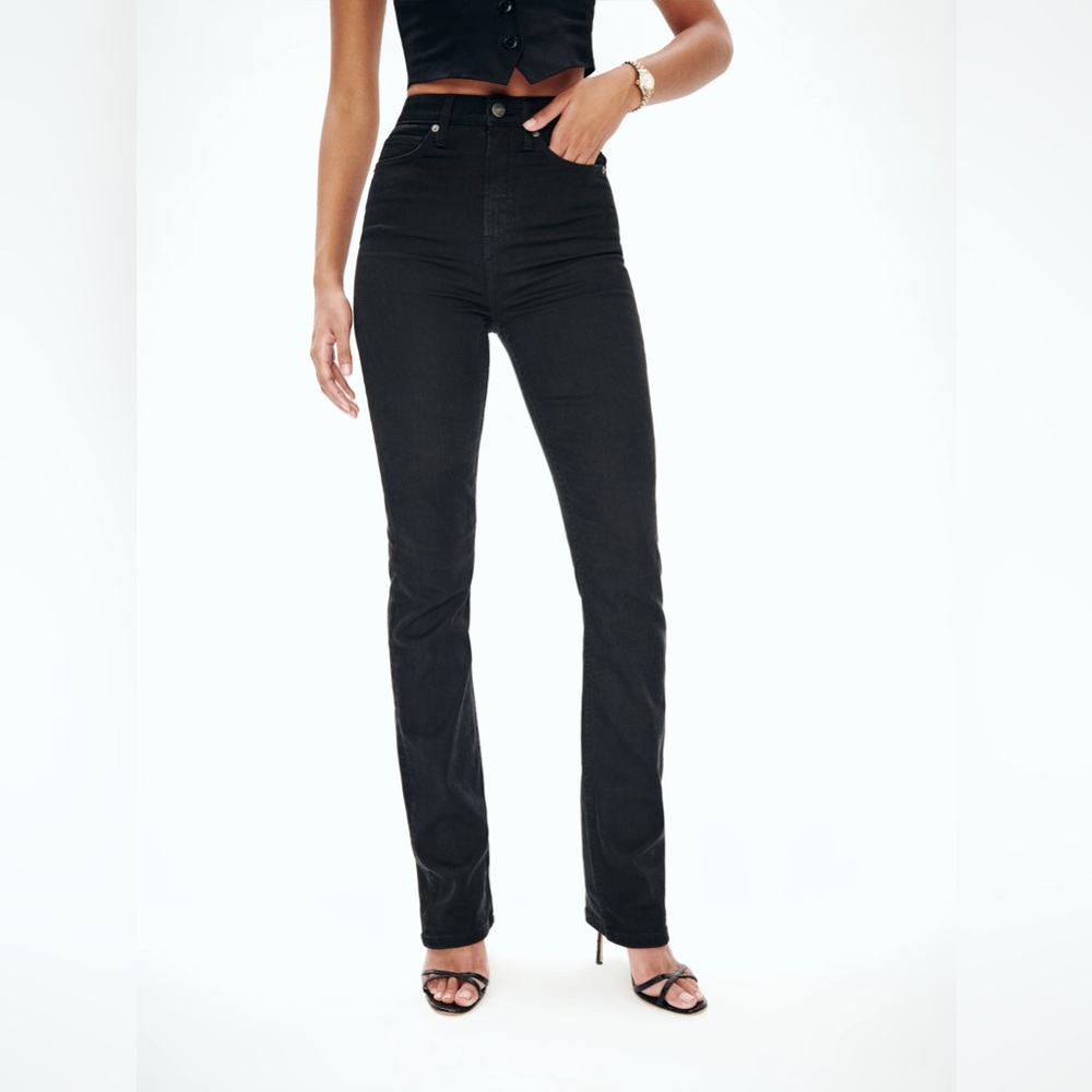 Reformation Wynn Ultra High-Rise Slim Straight jeans